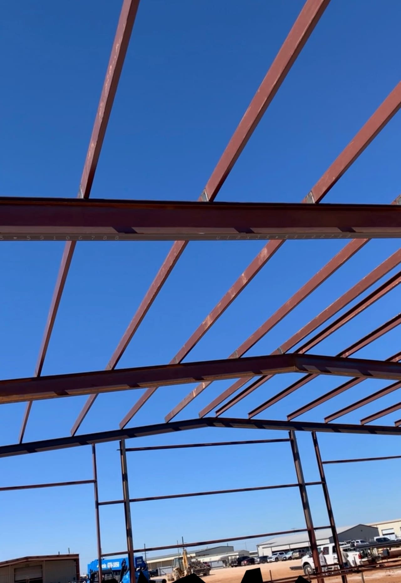 Steel building erection